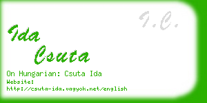 ida csuta business card